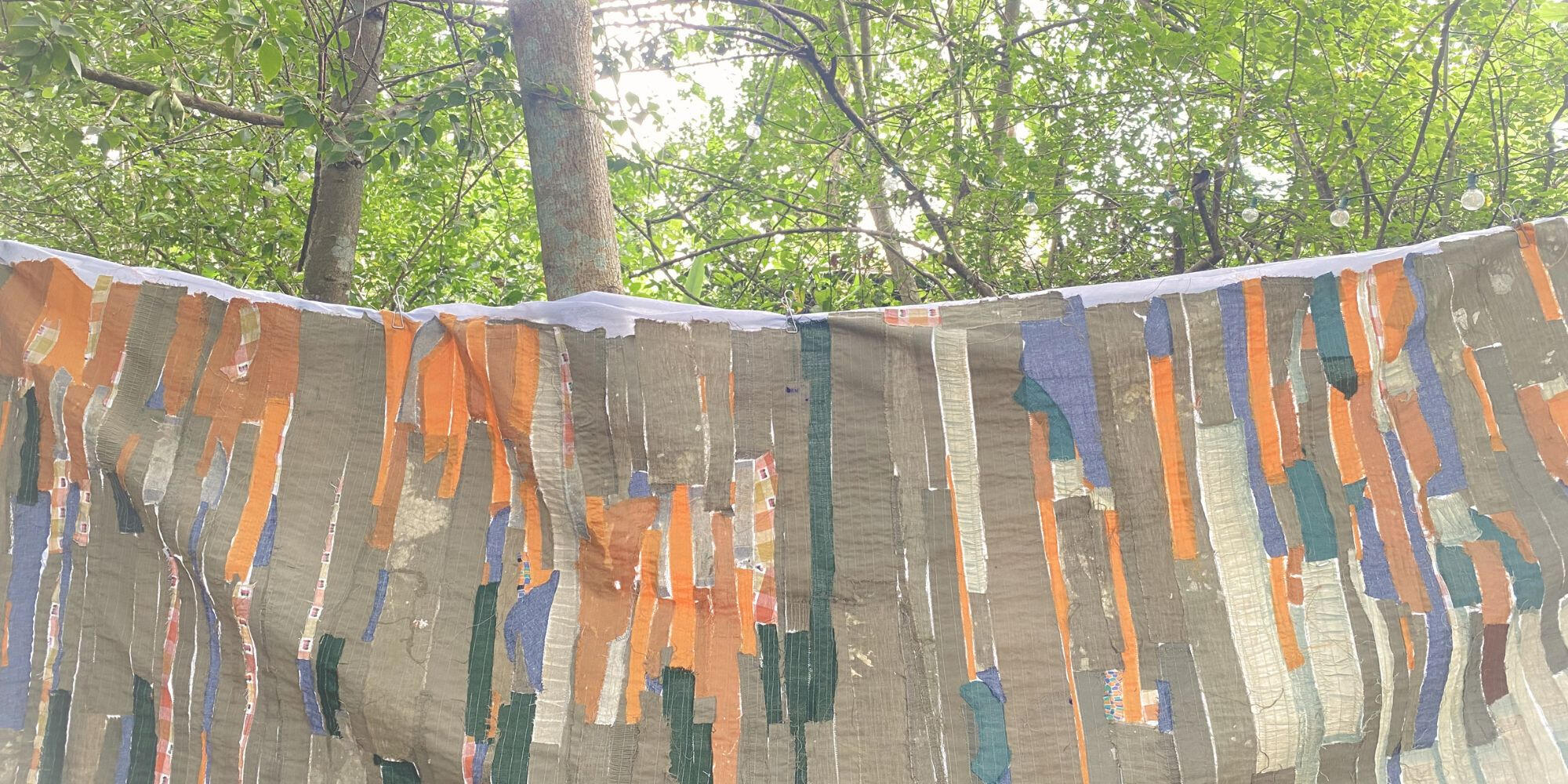 Forest Suspended Suspended textile installation hanging among trees in Đà Nẵng.